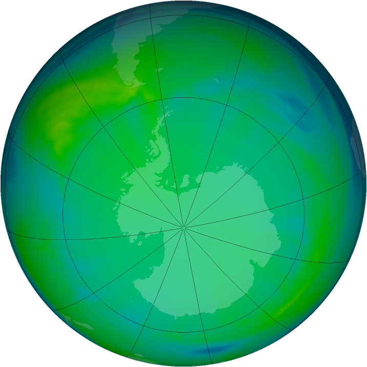 Ozone Map 2005-07-10
